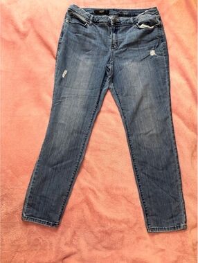Simply Vera Vera Wang Denim Jeans Women's Size 14 Stretch Blue Comfort Wash